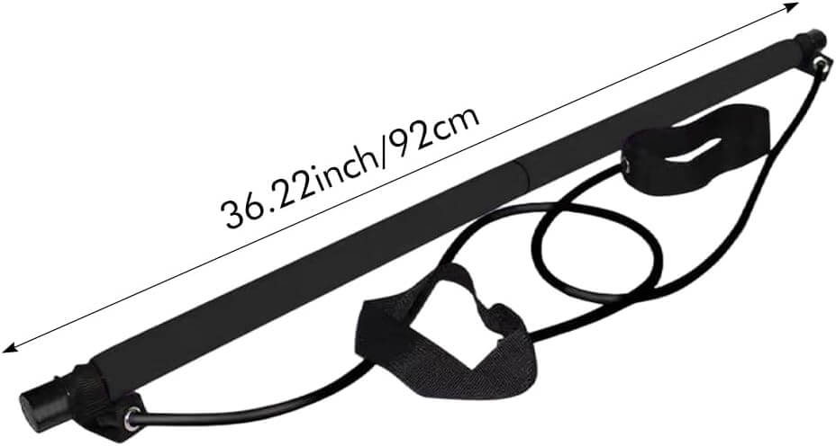 Herbionyx BodyAlign Pilates Bar Kit with resistance bands, 36.22 inches long for full-body strength training at home.