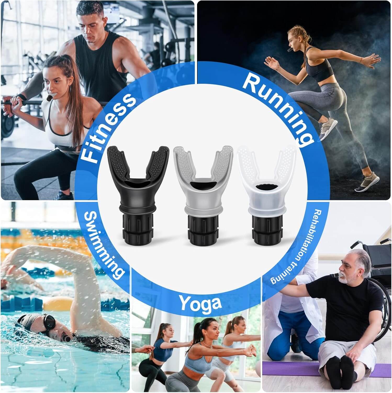 Herbionyx Lung Vitality Breathing Trainer for fitness, yoga, running, and rehabilitation, enhancing lung capacity and wellness.