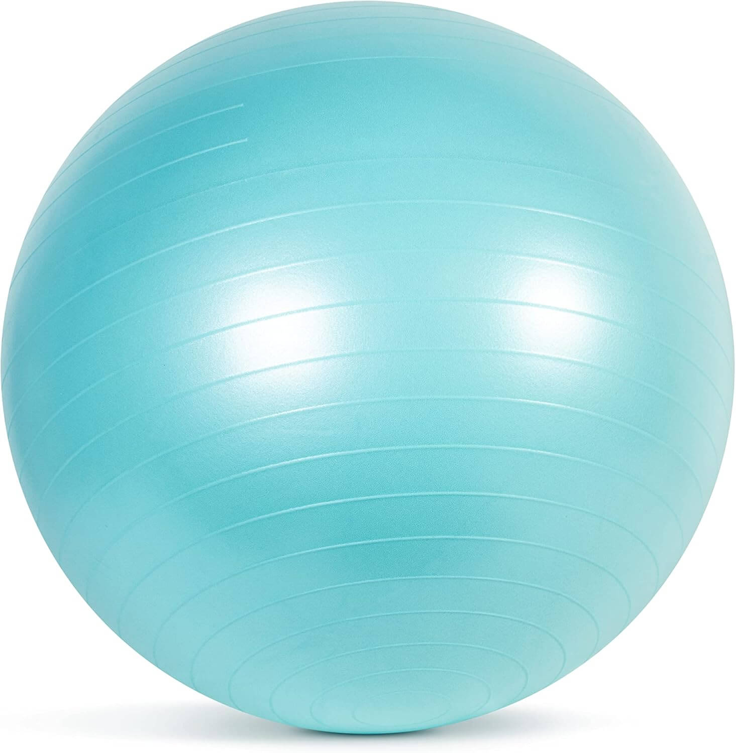 Herbionyx Stability Ball in calming teal color, designed for balance, strength, and mindful movement for home wellness.