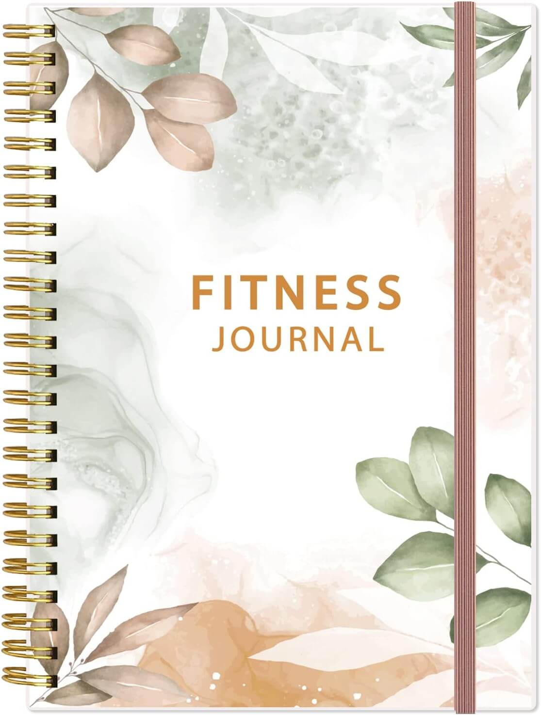 Herbionyx Fitness Journal with a floral design, perfect for tracking workouts and wellness progress.